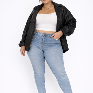 Plus Size Skinny High-Rise Jeans