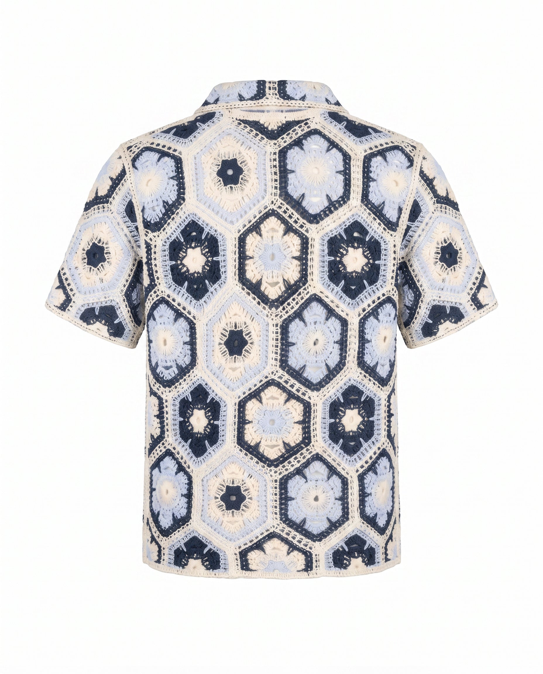 Crochet Button-Down Shirt - Image 3