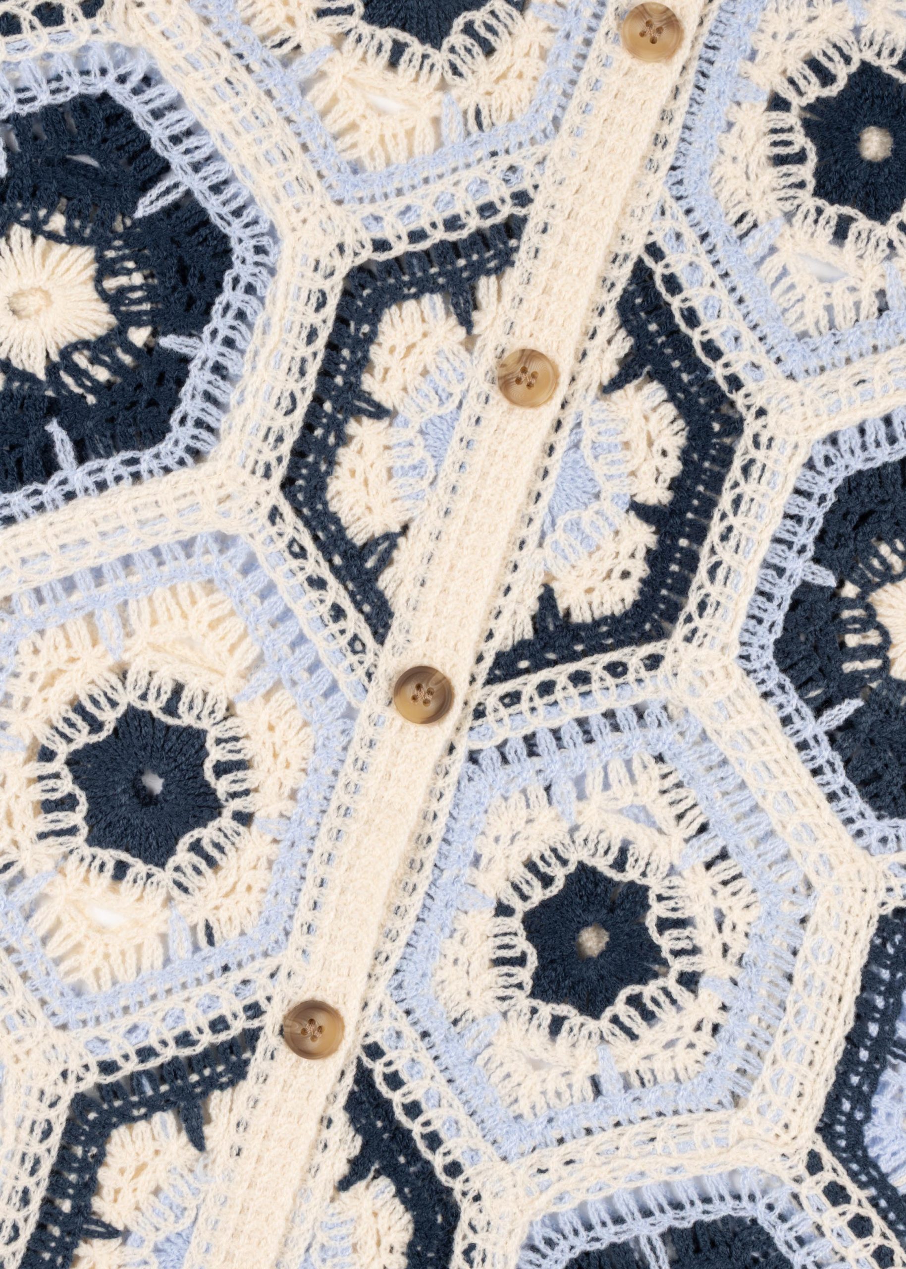 Crochet Button-Down Shirt - Image 4
