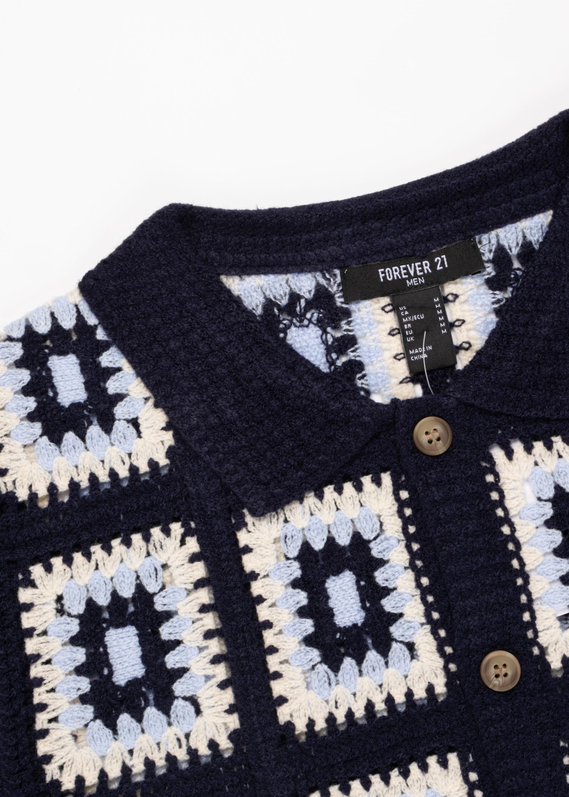 Crochet Button-Down Shirt - Image 5