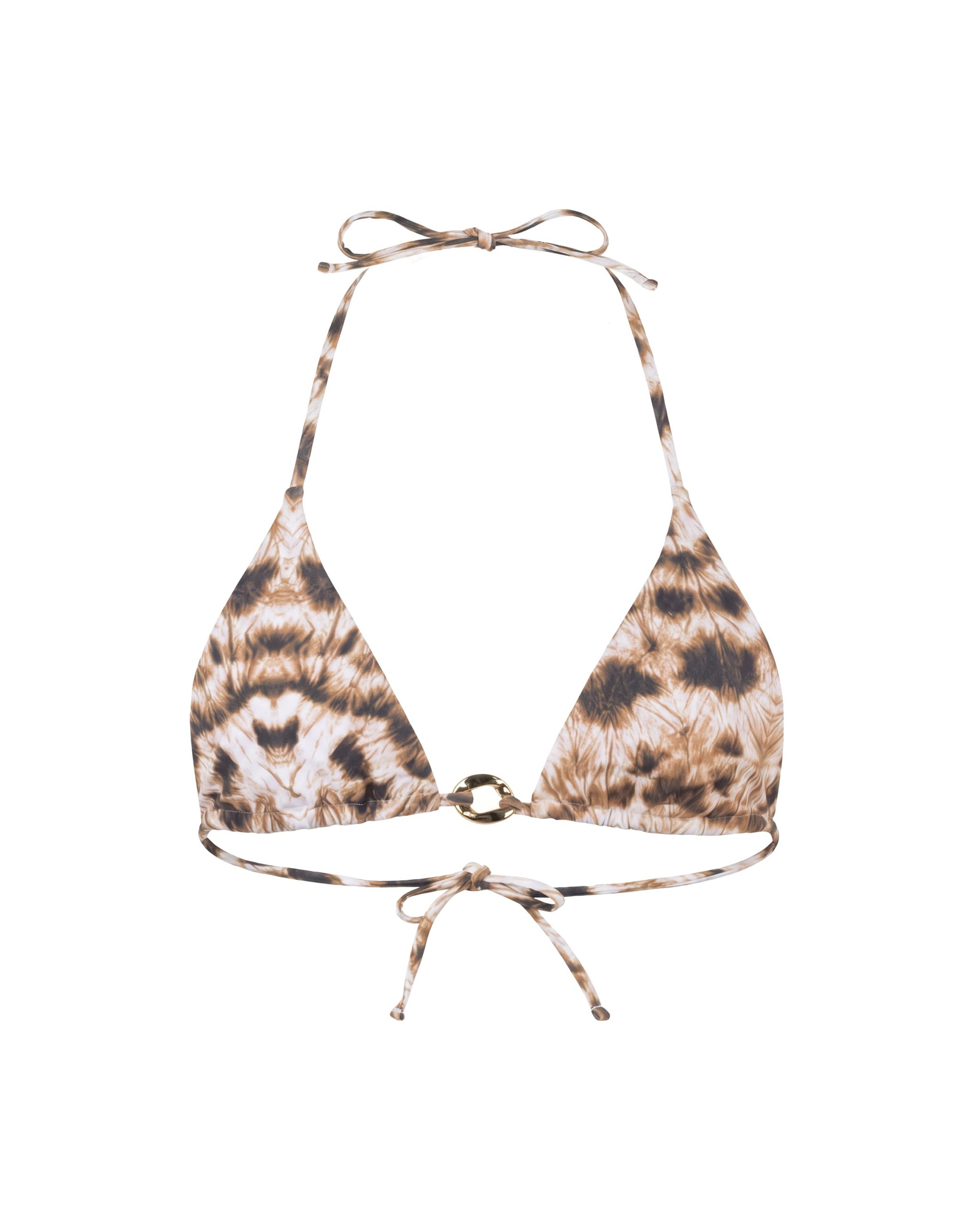 Printed Triangle Bikini and Cover Up Pant Set - Image 5