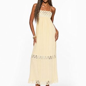 Embroidered Cami Maxi Dress