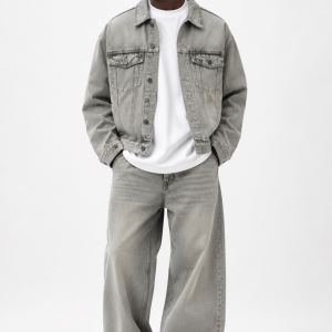 Washed Denim Trucker Jacket