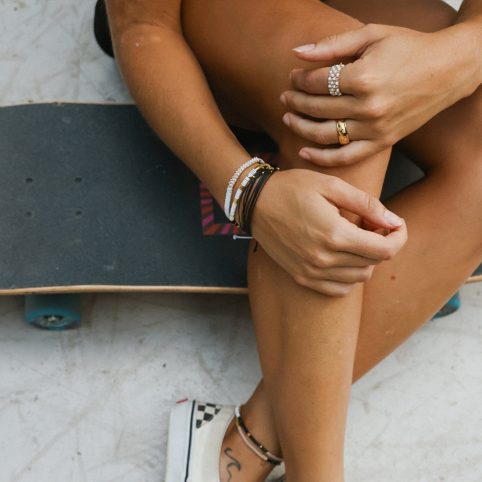 Gold Check Fidget Ring - Image 7