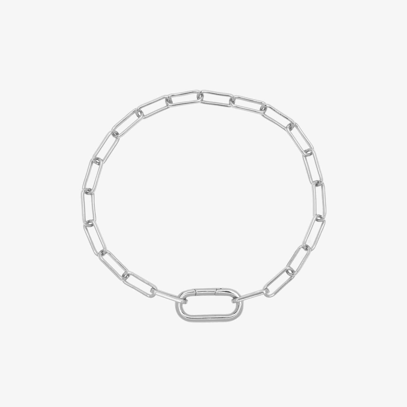 Harper Oval Charm Chain Bracelet - Image 2