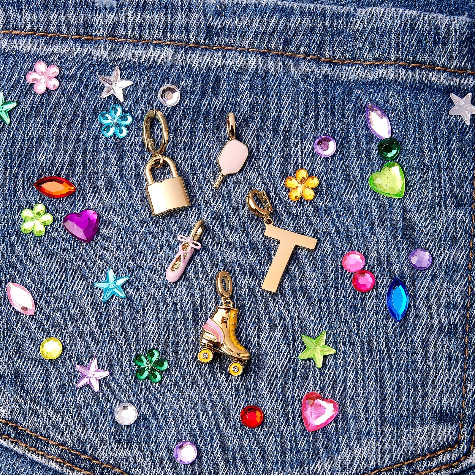 Harper Slanted Statement Alphabet Charm - Image 20