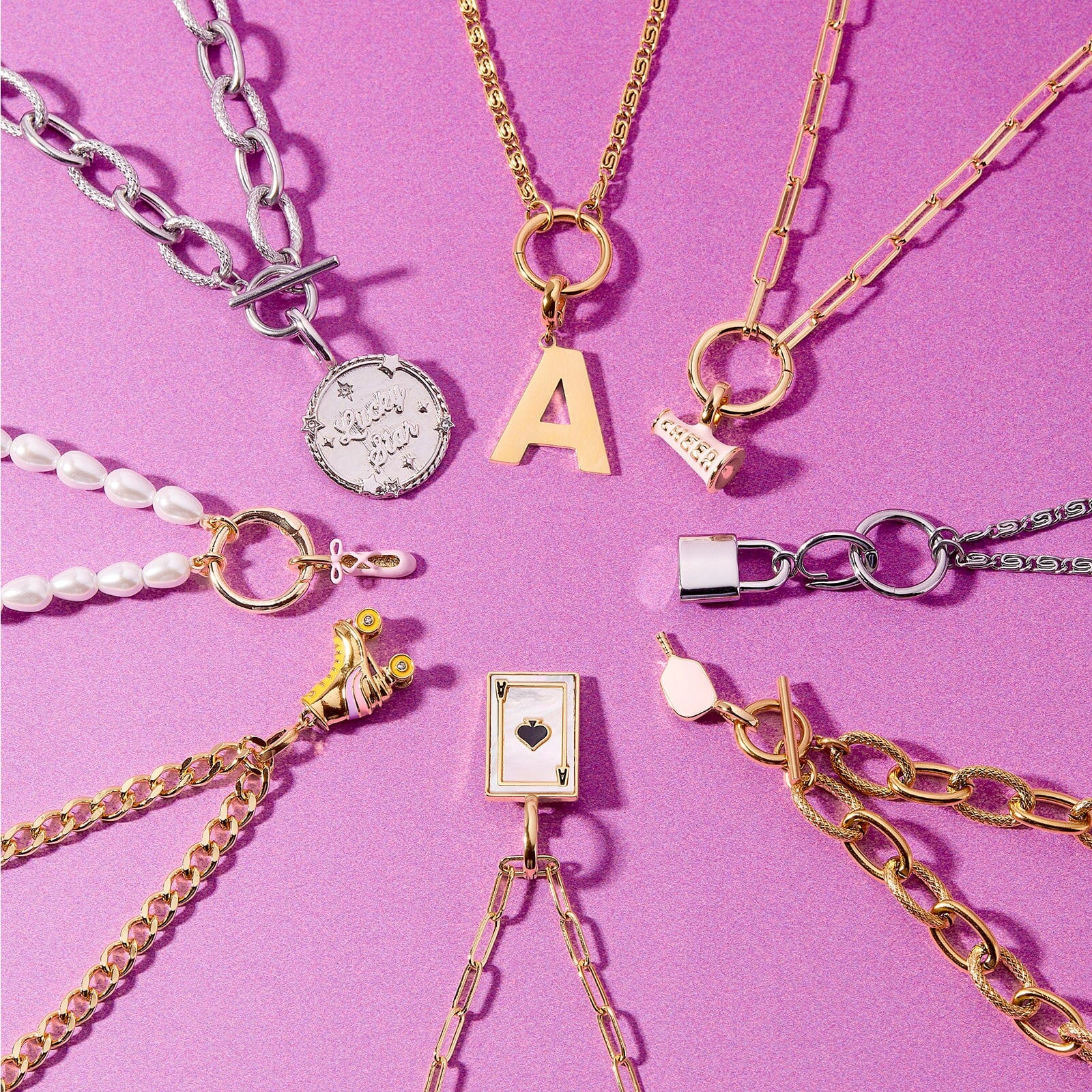 Harper Slanted Statement Alphabet Charm - Image 25