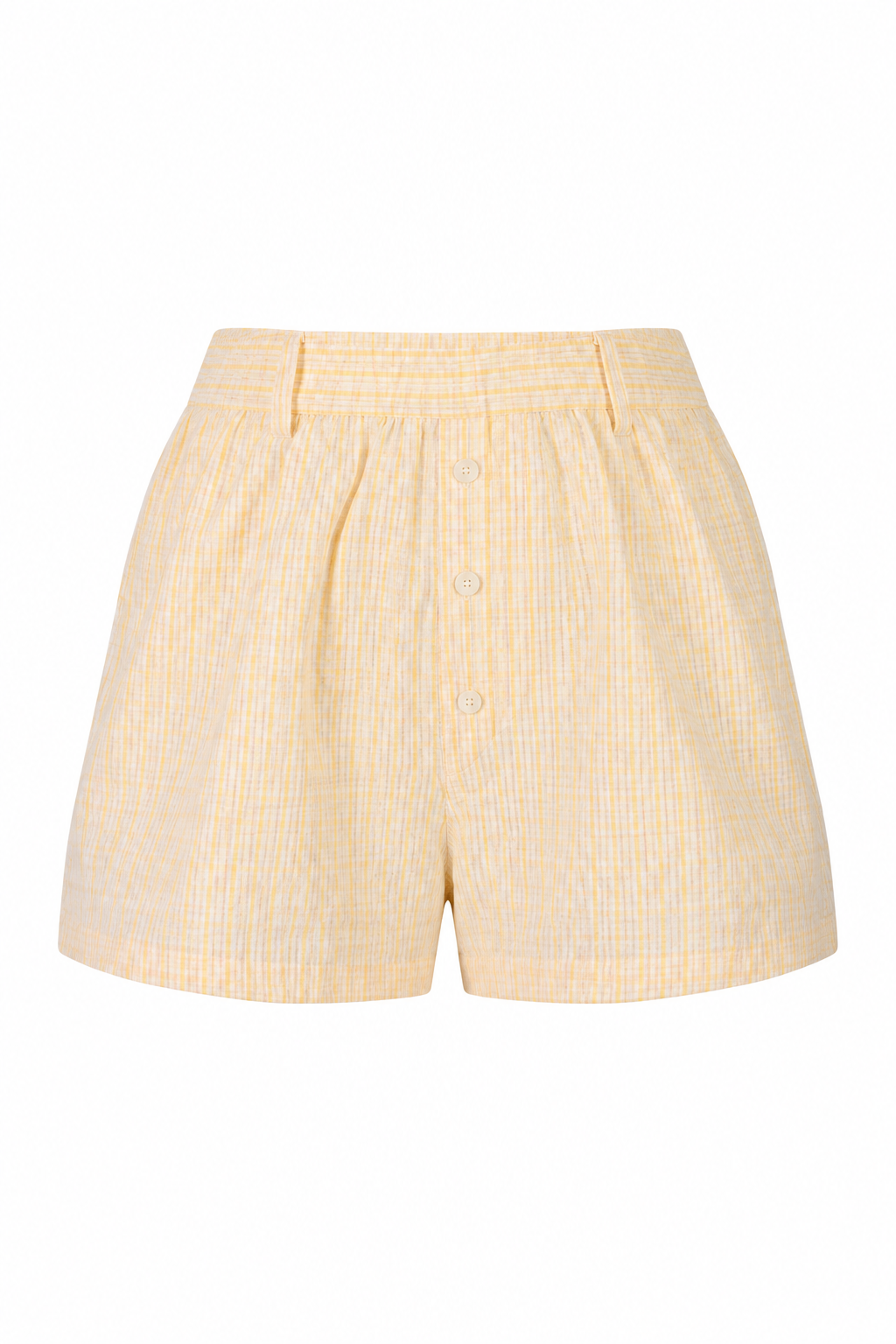 Button Front High-Waist Shorts - Image 3