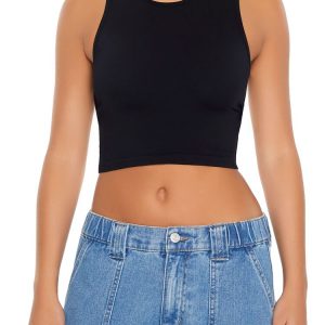 Cropped Cutout Tank Top
