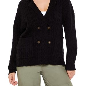 Double-Breasted Cardigan Sweater