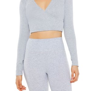 Active Seamless Surplice Crop Top